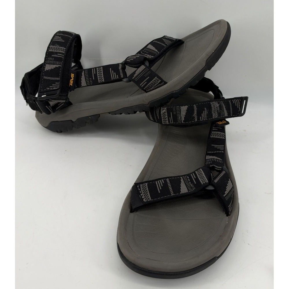 Teva Hurricane XLT2 Slip On Hook And Loop Strappy Sandals Black Great Men's 11